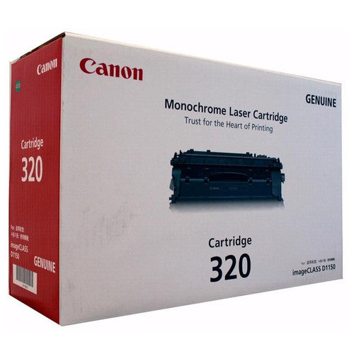 Canon black laser toner cartridge with 5000 page yield, front view