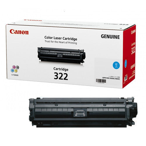 Canon CART322C genuine cyan toner cartridge for imageCLASS LBP9100CDN laser printer