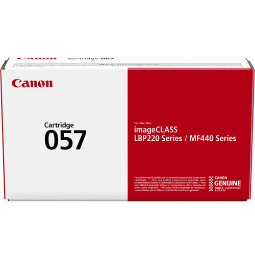 Canon CART057 genuine black toner cartridge for LBP printers, 3100 page yield