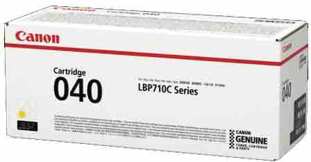 Canon CART040Y genuine yellow toner cartridge for Canon laser printers, 5400 page yield