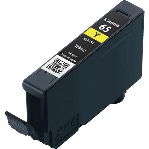 Genuine Canon CLI65Y yellow ink tank front view