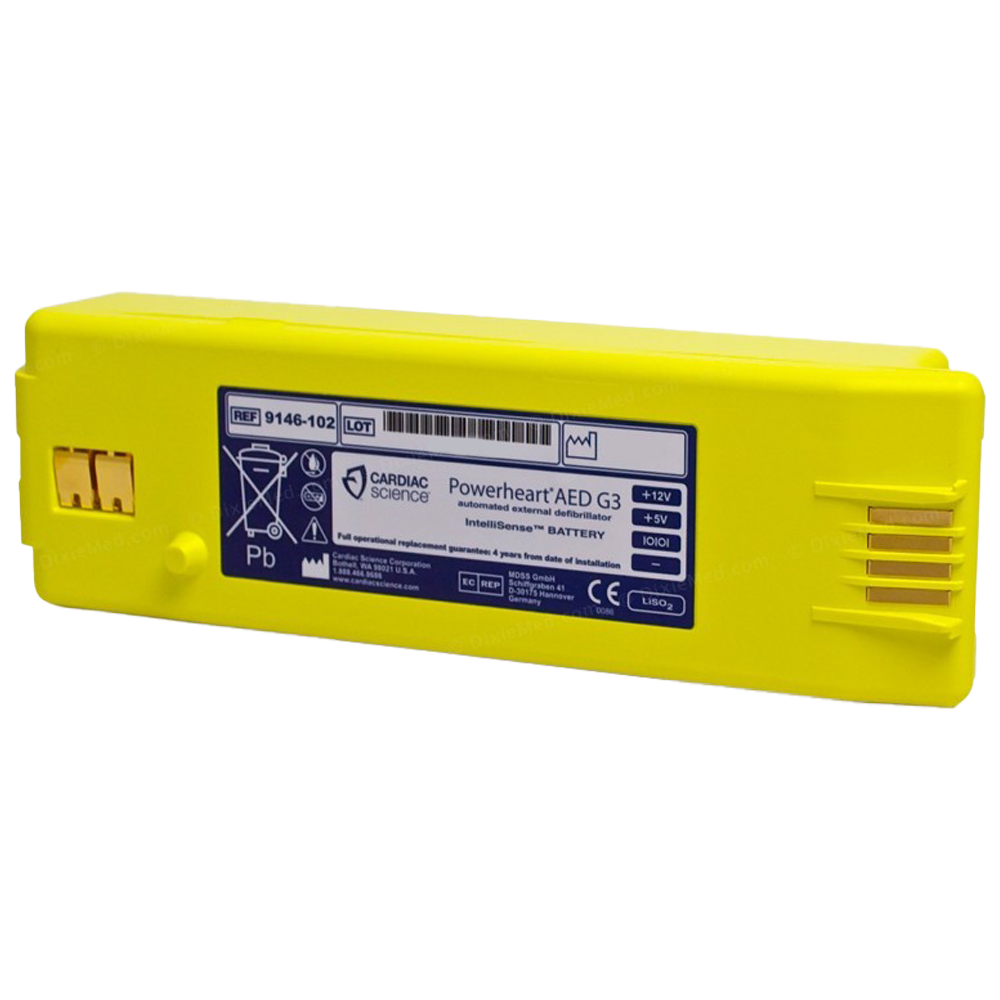 Cardiac Science Powerheart G3 Battery Intellisense lithium battery for Powerheart AED G3 9300E 9300A 9390E and 9390A devices