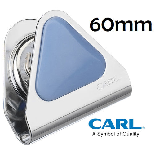 Carl MC57 Large Blue Magnetic Clip shown from the front against a white background