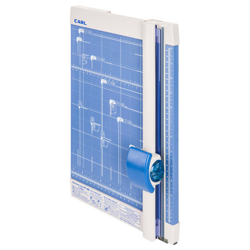 Carl RT200 paper trimmer cutting 10 sheets of 80gsm paper
