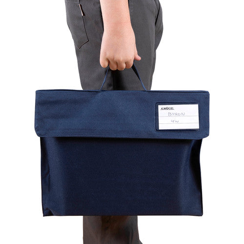 Celco Library Bag carry handle and heavy duty polyester construction detail