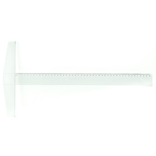 Celco 45cm T square with clear Perspex edges on a white background, showing the full length of the tool and the perpendicular stock