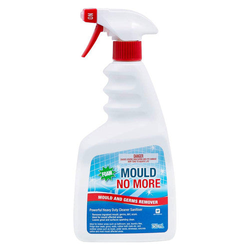 Clean Plus Mould No More 750ml foamy washroom cleaner and sanitiser bottle