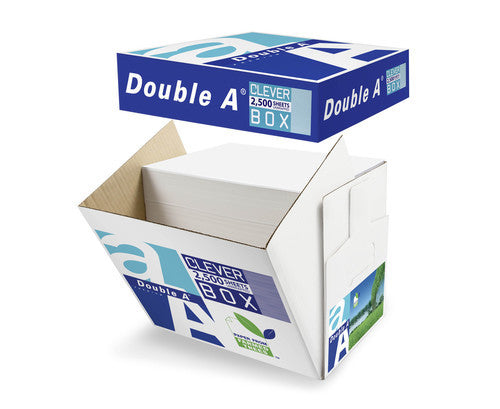Double A A4 Copy Paper 80gsm Clever Box White Pallet of 60 Boxes
