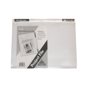 Colby 152A A4 project file in clear in its packaging, with the Project File header tab across the top and the flap closed