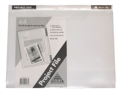 Colby 152A Project Files A4 Clear Pack of 10