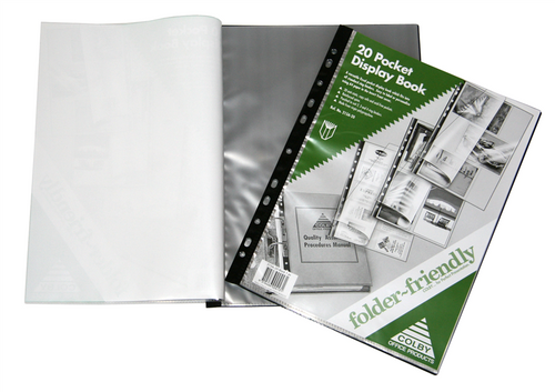Colby Folder Friendly 20 Page Display Books Pack of 10