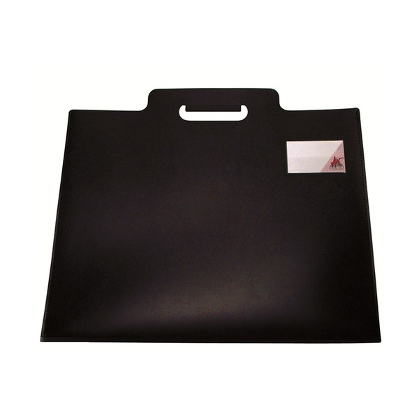 Colby Art black A3 polypropylene carry sleeve with die-cut handle and business card window, holds 10 sheets