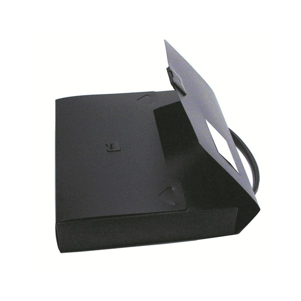 Colby Maxi Art 701A4 black polypropylene A4 carry case with top handle and front clip fastener