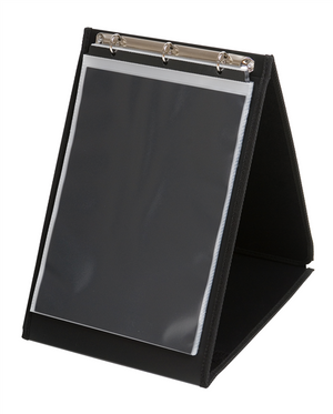 Colby Art 261PA4 refillable A4 portrait easel display book open and standing as an A-frame desktop easel