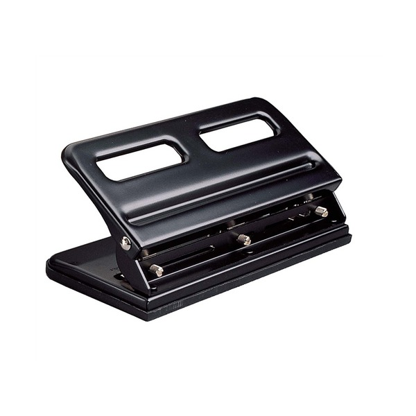 Colby KW-963 Adjustable Heavy Duty Punch 3 Hole Black