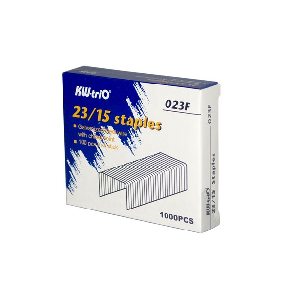 Colby KW 23/15 heavy duty chisel point mild steel staples, box of 1000