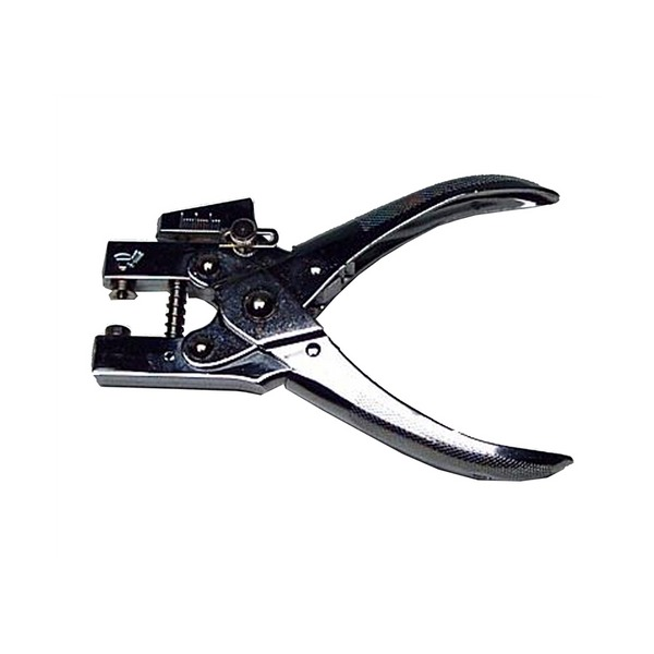 Colby KW-9717 chromed steel eyelet punch plier with adjustable depth gauge