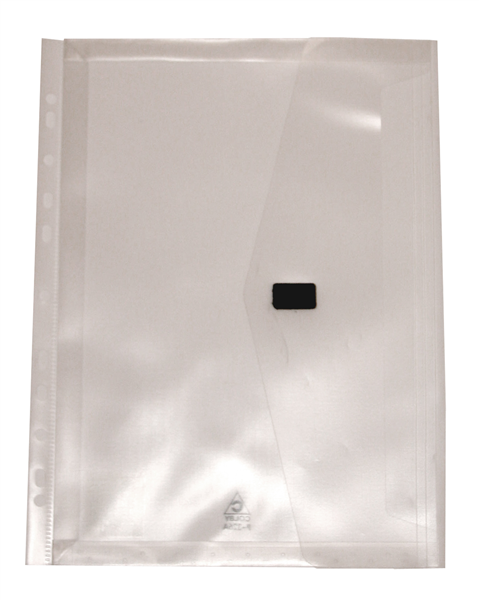 Colby POP P-326A translucent A4 polywally binder wallet with hook and loop closure and 30mm gusset, pack of 12