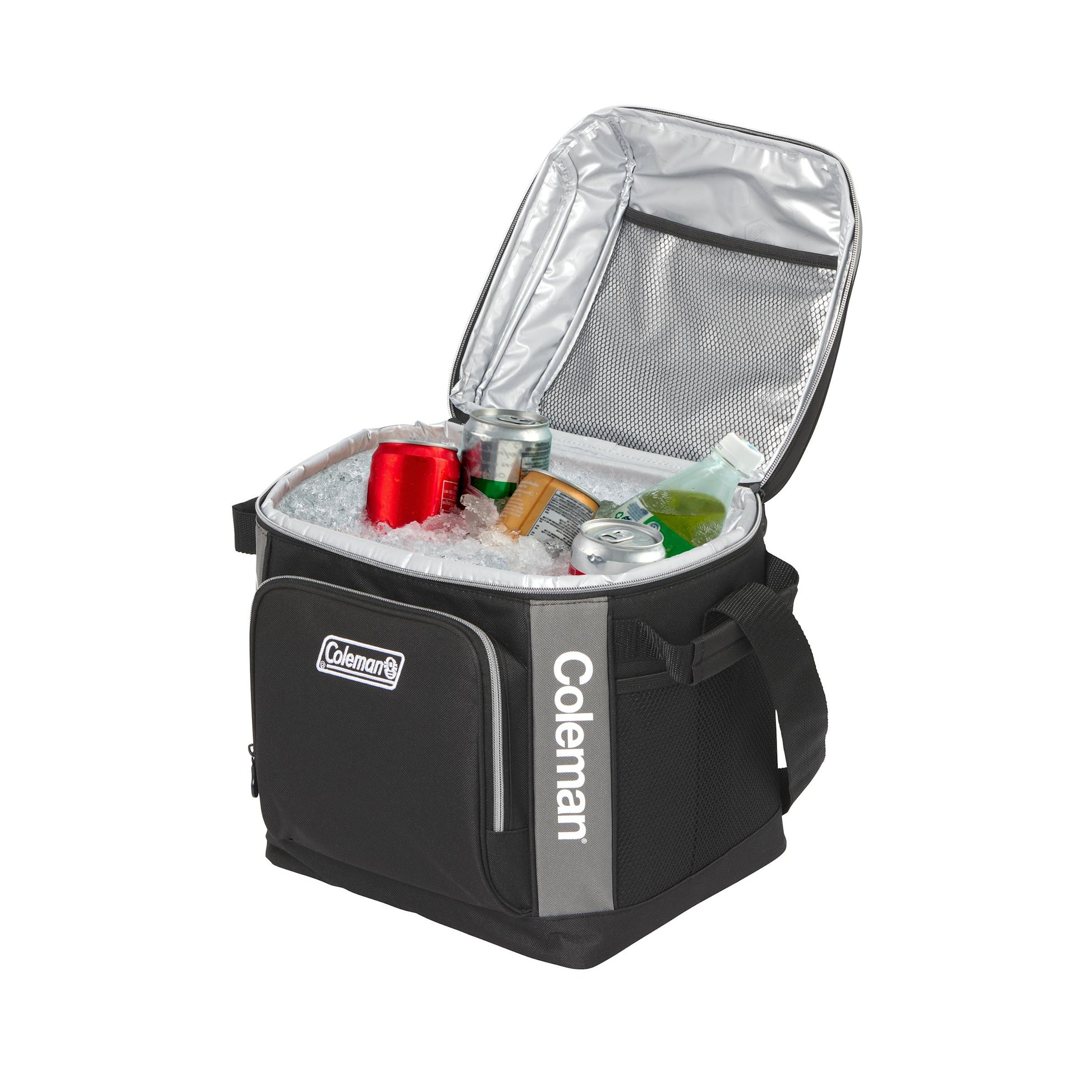 Coleman 30 Can Soft Cooler Black, alternate view, showing the black soft cooler.