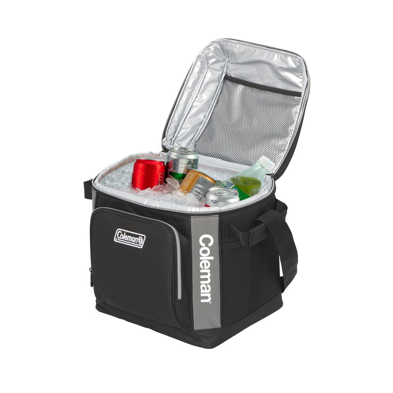Coleman 30 Can Soft Cooler Black, alternate view, showing the black soft cooler.