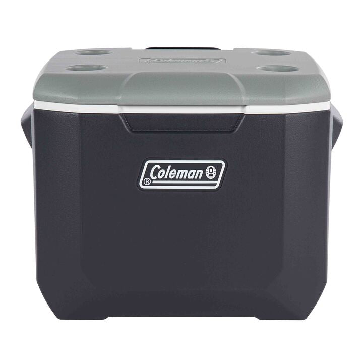 Coleman Daintree 57L Wheeled Hard Cooler Grey, main product image, showing the grey wheeled hard cooler.