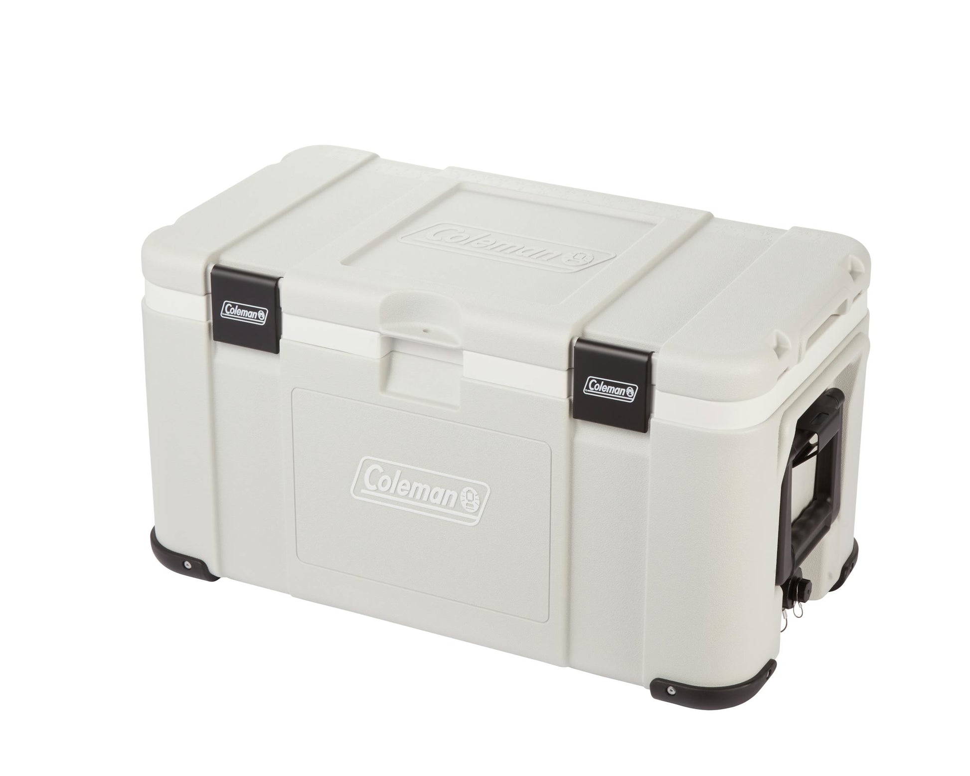 Coleman Glacier 50L Hard Cooler Grey, main product image, showing the grey hard cooler.