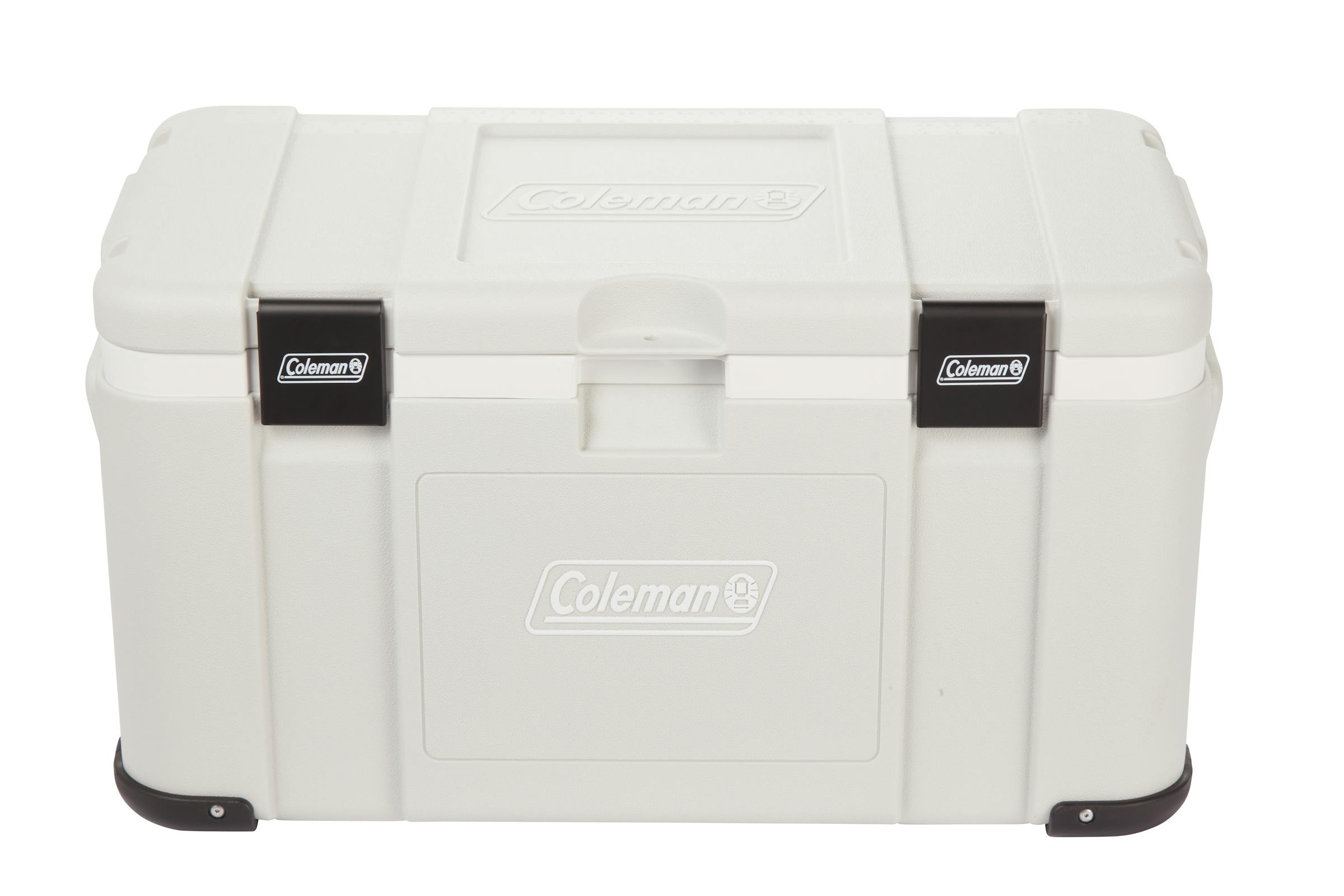 Coleman Glacier 50L Hard Cooler Grey, alternate view, showing the grey hard cooler.