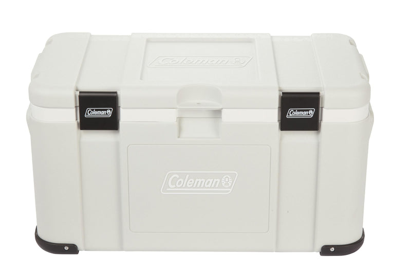Coleman Glacier 50L Hard Cooler Grey, alternate view, showing the grey hard cooler.