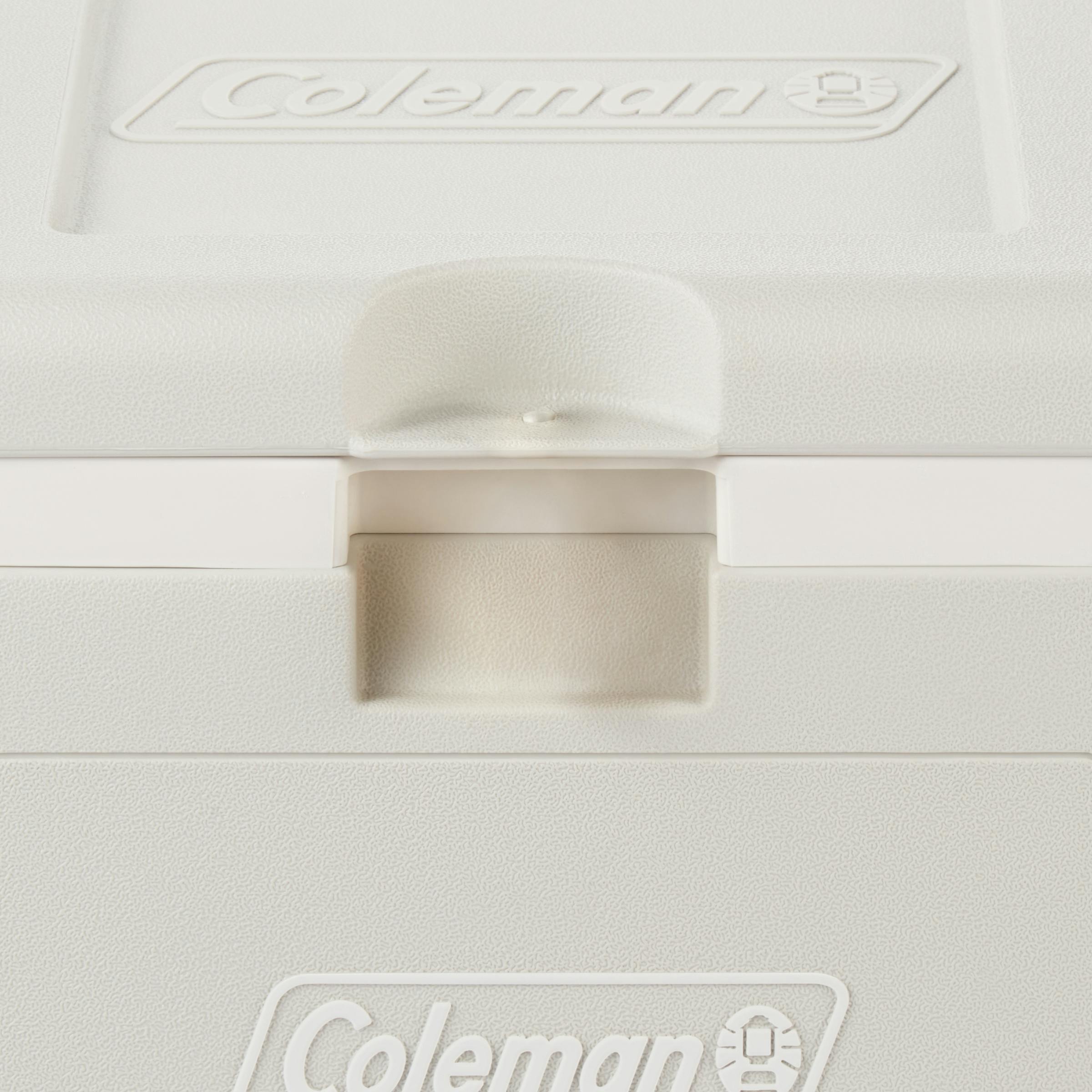 Coleman Glacier 50L Hard Cooler Grey, interior view, showing the grey hard cooler.
