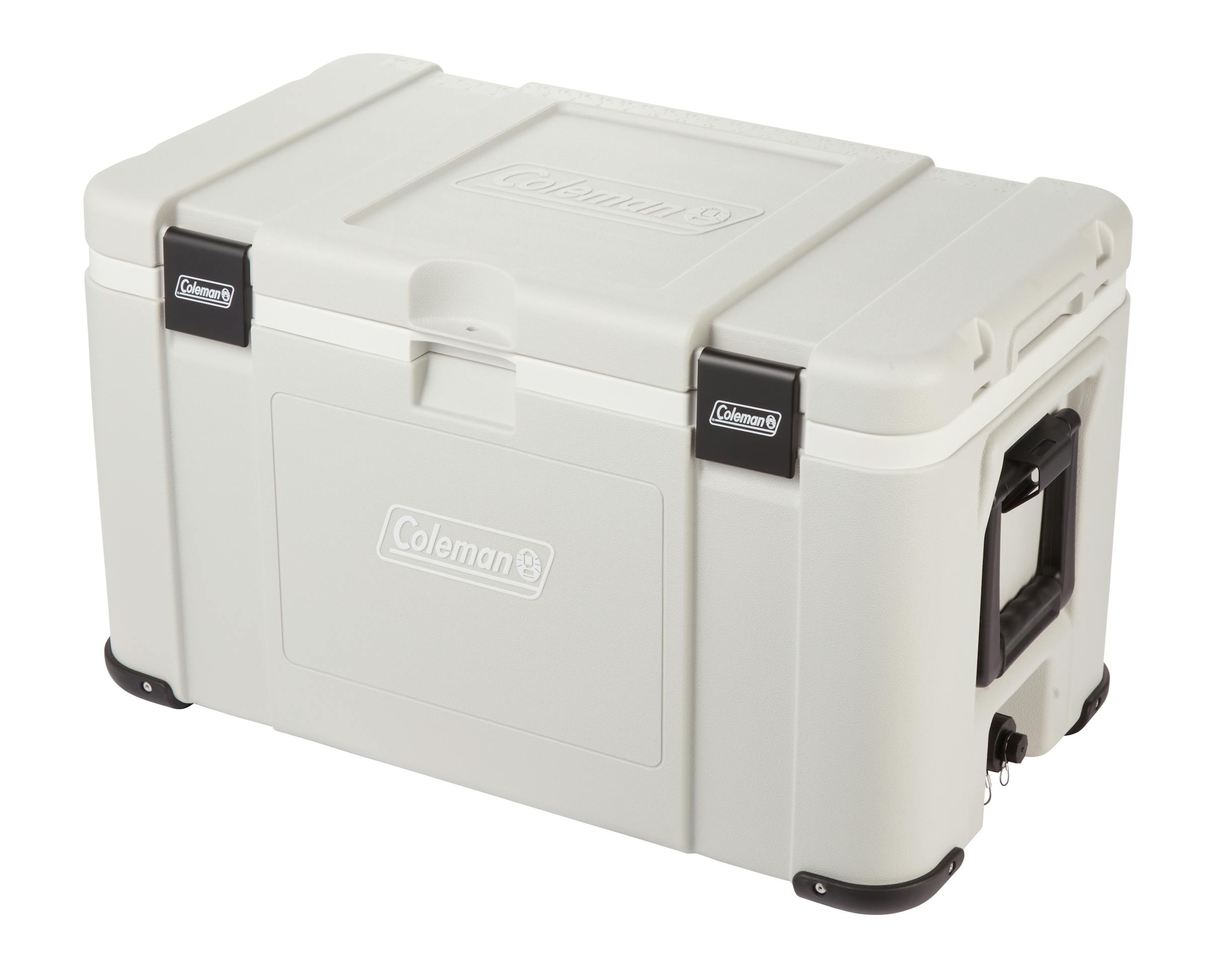 Coleman Glacier 70L Hard Cooler Grey, main product image, showing the grey hard cooler.
