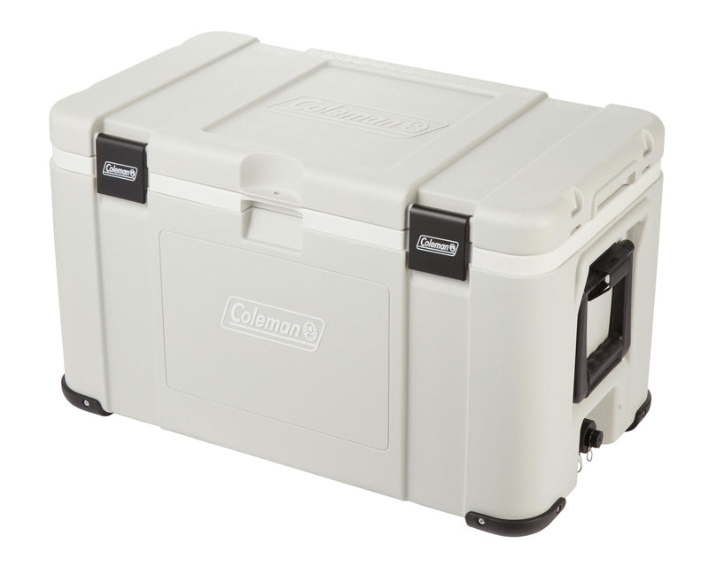 Coleman Glacier 70L Hard Cooler Grey, main product image, showing the grey hard cooler.