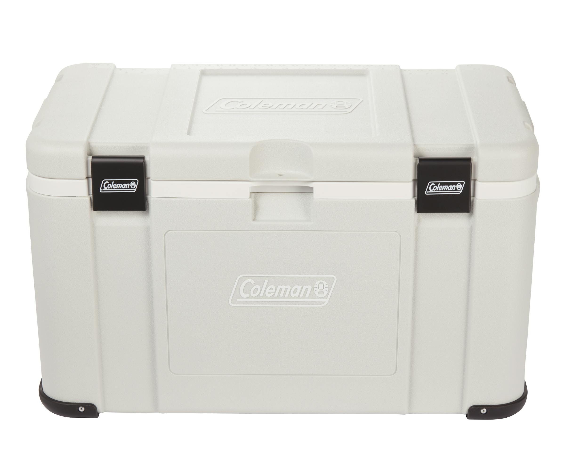 Coleman Glacier 70L Hard Cooler Grey, alternate view, showing the grey hard cooler.