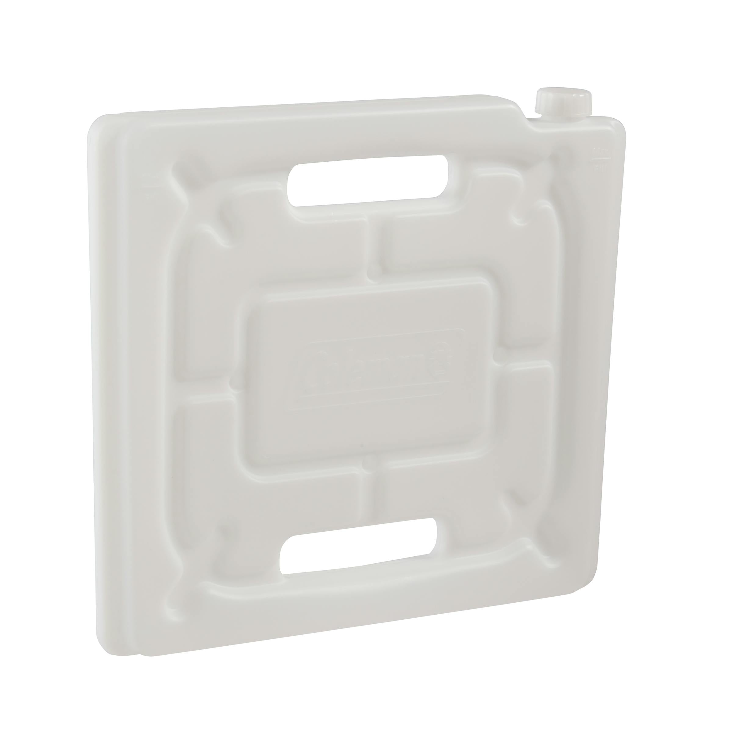 Coleman Glacier 70L Hard Cooler Grey, handle detail, showing the grey hard cooler.