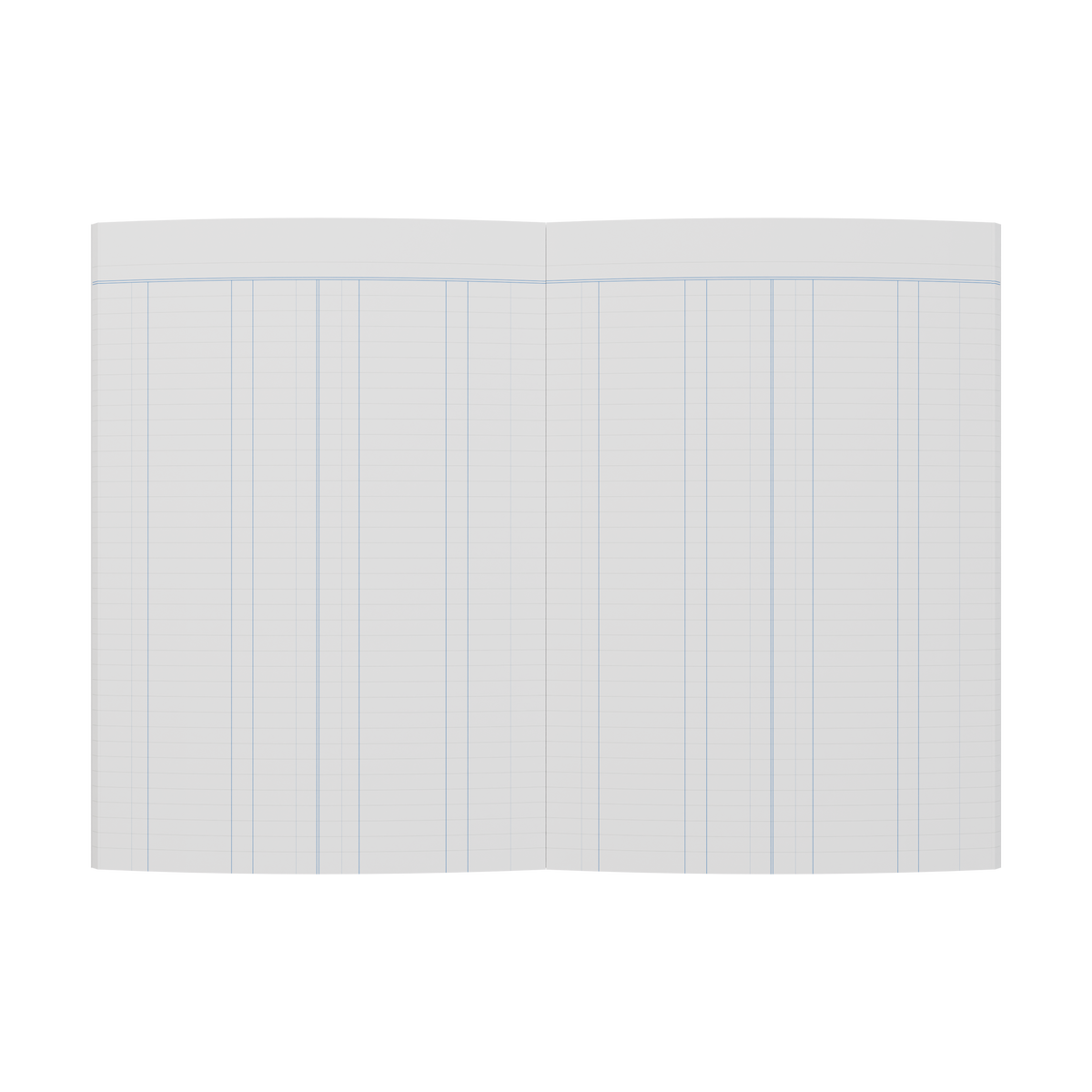 Collins 10230 A24 Series account book lying open to show the ruled pages across both facing pages