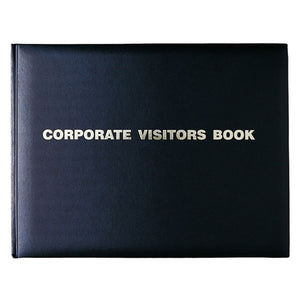 Collins 2810.P99 Corporate Visitors Book 192 Page Executive 300 x 200mm Black - image 1
