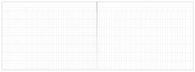 Collins 13252 800 Series A3 analysis book open to a full spread of tinted pages ruled with numbered money columns across both pages