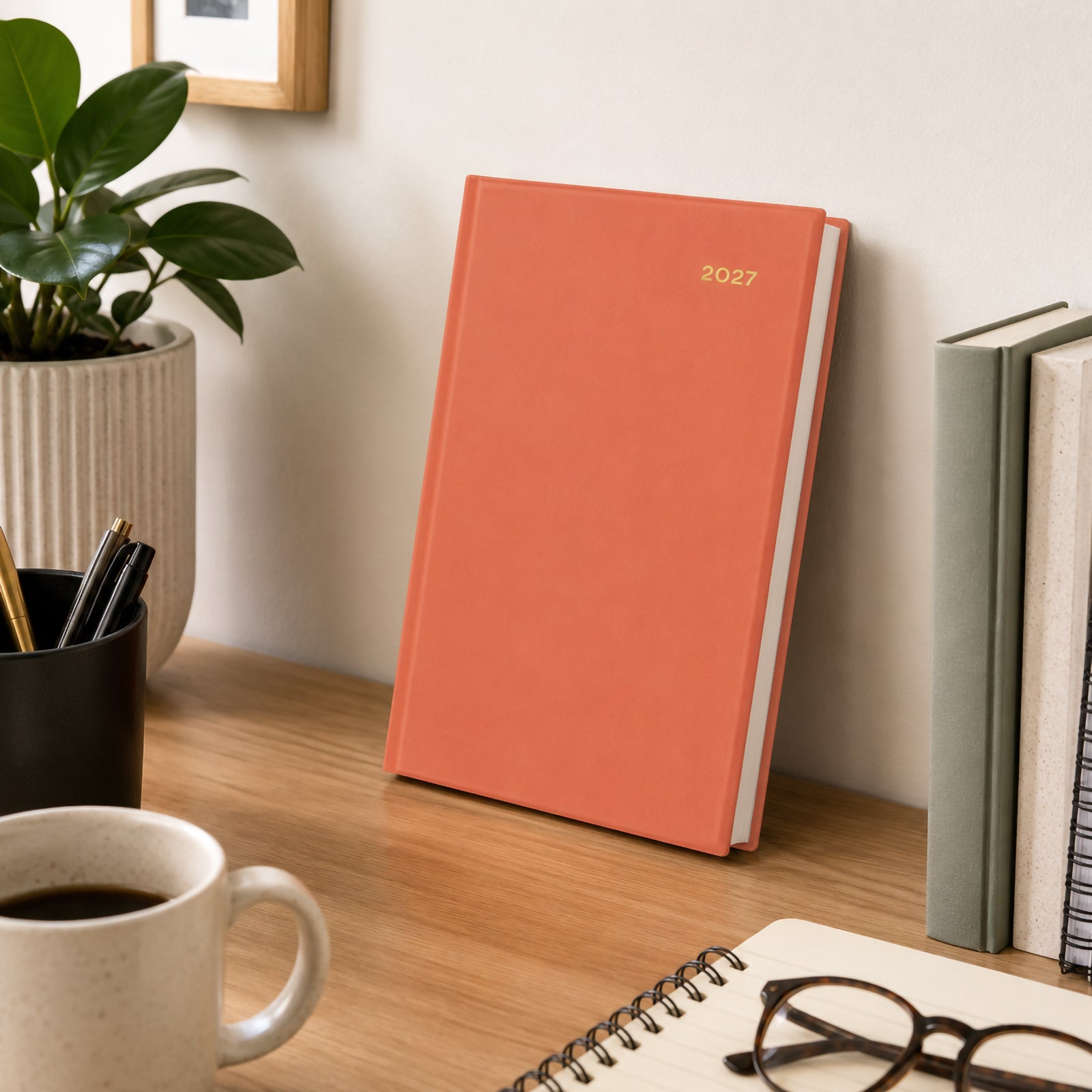 Collins Belmont A5 Day To Page Diary New Orange - image 5