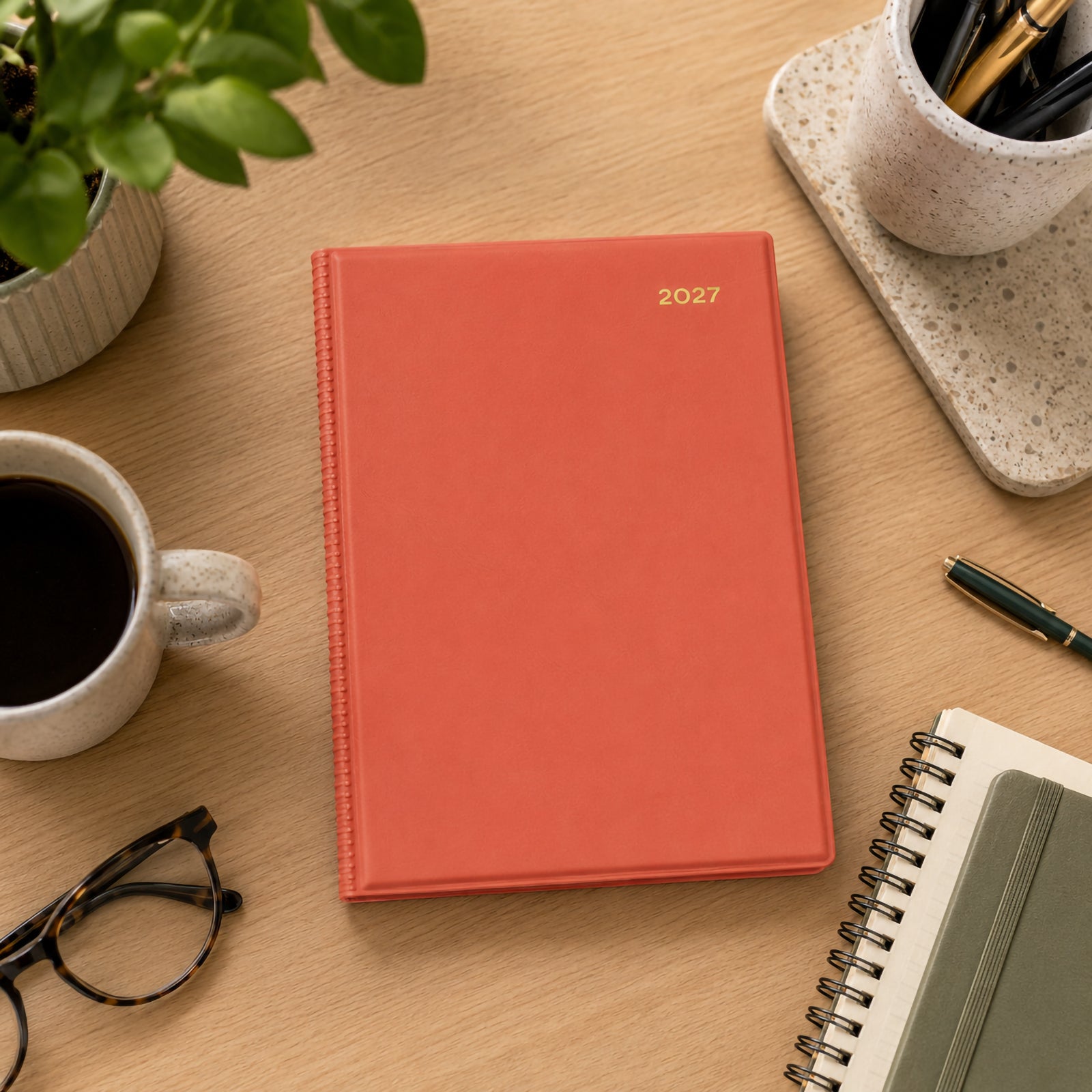 Collins Belmont A5 Day To Page Diary New Orange - image 6