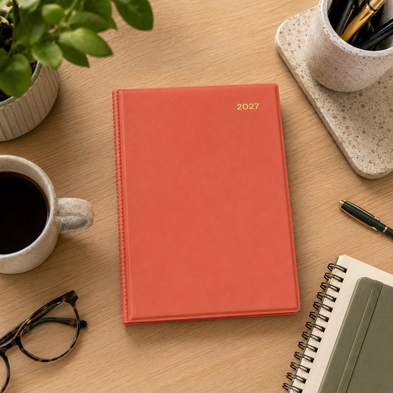 Collins Belmont A5 Day To Page Diary New Orange - image 6