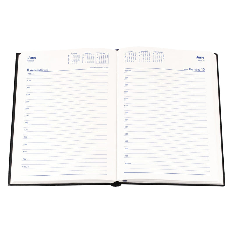 Collins Belmont A5 Day To Page Diary Red - image 4