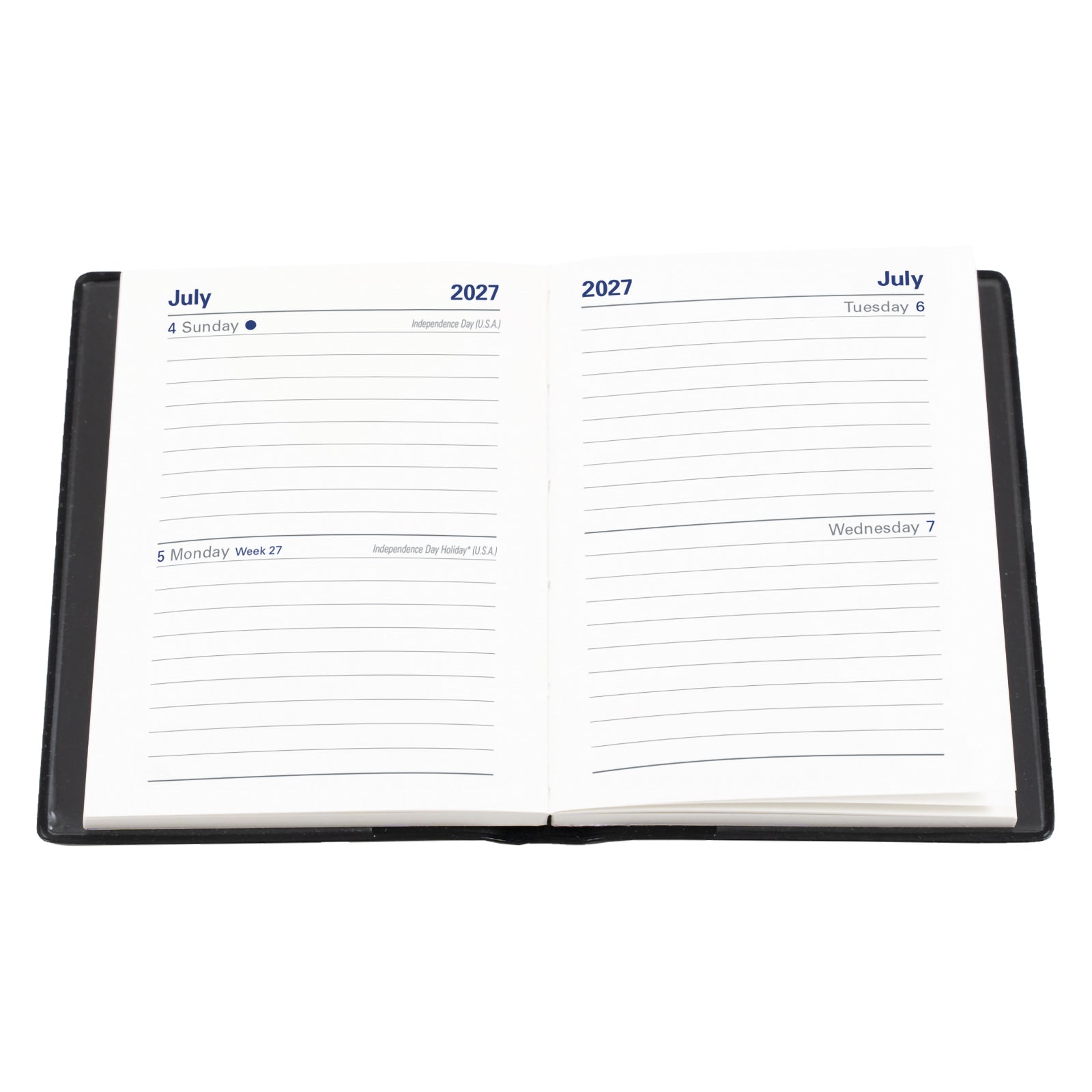Collins Belmont A7 Pocket 2 Days To Page Diary Black 2027 - image 4