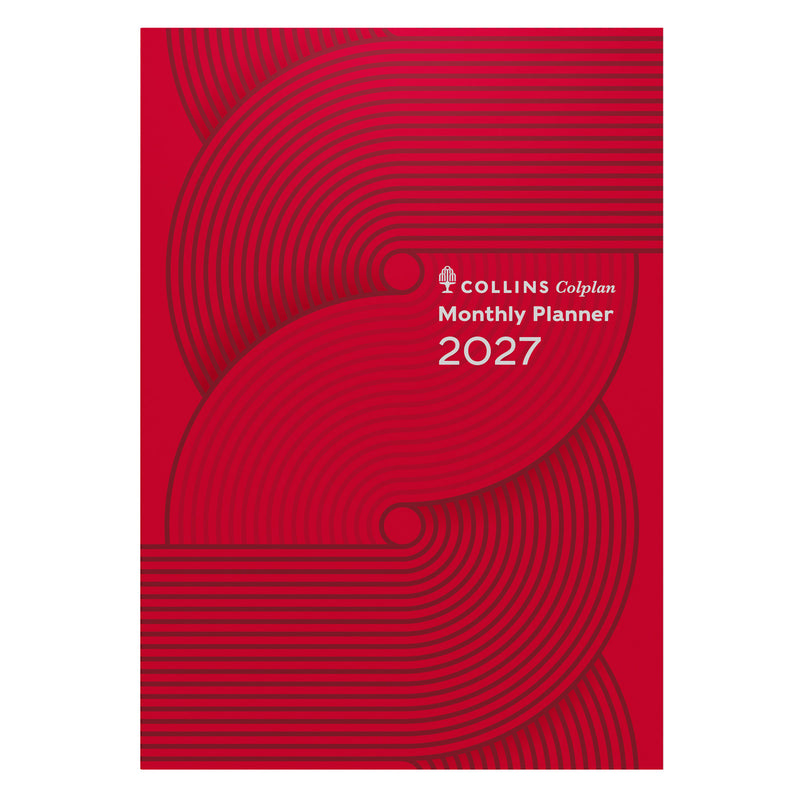 Planner Diary 2027 Collins A4 Colplan 51.c15 Mtv Geo Red