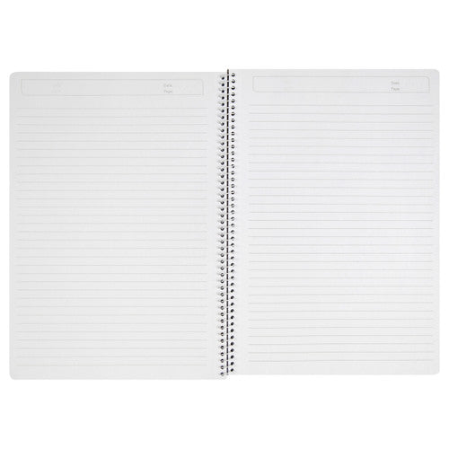 Pack of 10 ColourHide lavender A4 notebooks arranged together