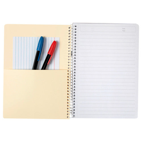 Pack of 5 ColourHide lavender A5 notebooks shown fanned out