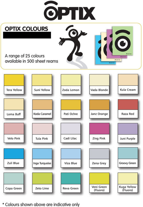 Optix Paper A4 80gsm Kula Cream Pack 500 Carton of 5 Reams