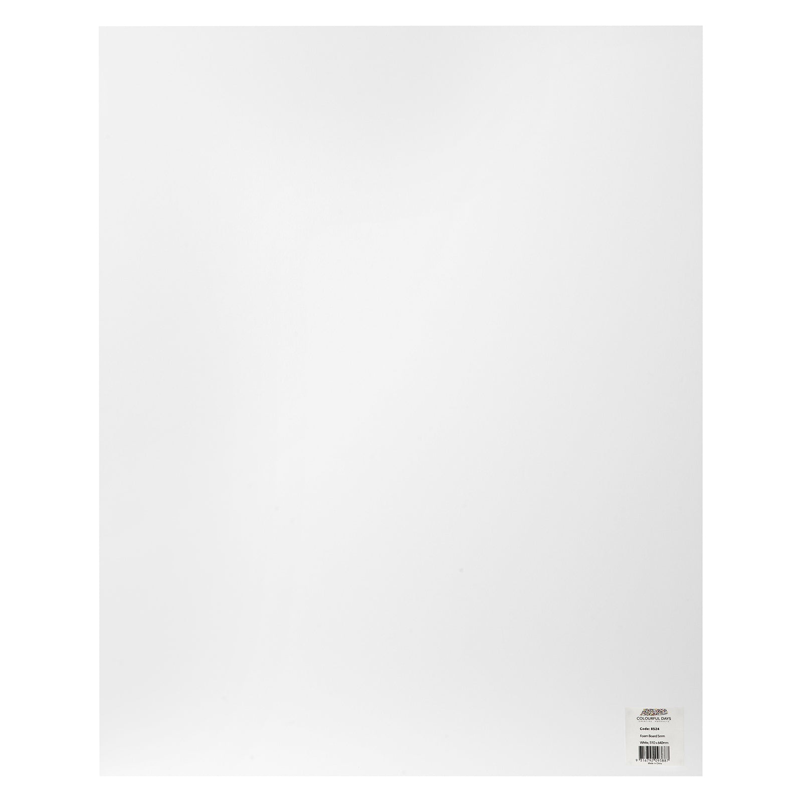 Colourful Days Foam Board 5mm 510x640mm White Pack 5 - image 2