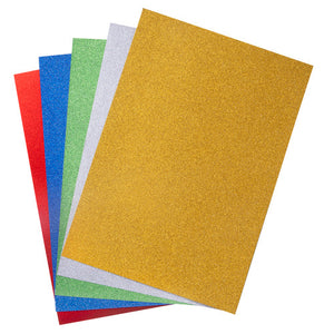 Colourful Days 8536 Glitter Board A4 220gsm in assorted colours, 25 sheets per pack, box of 4