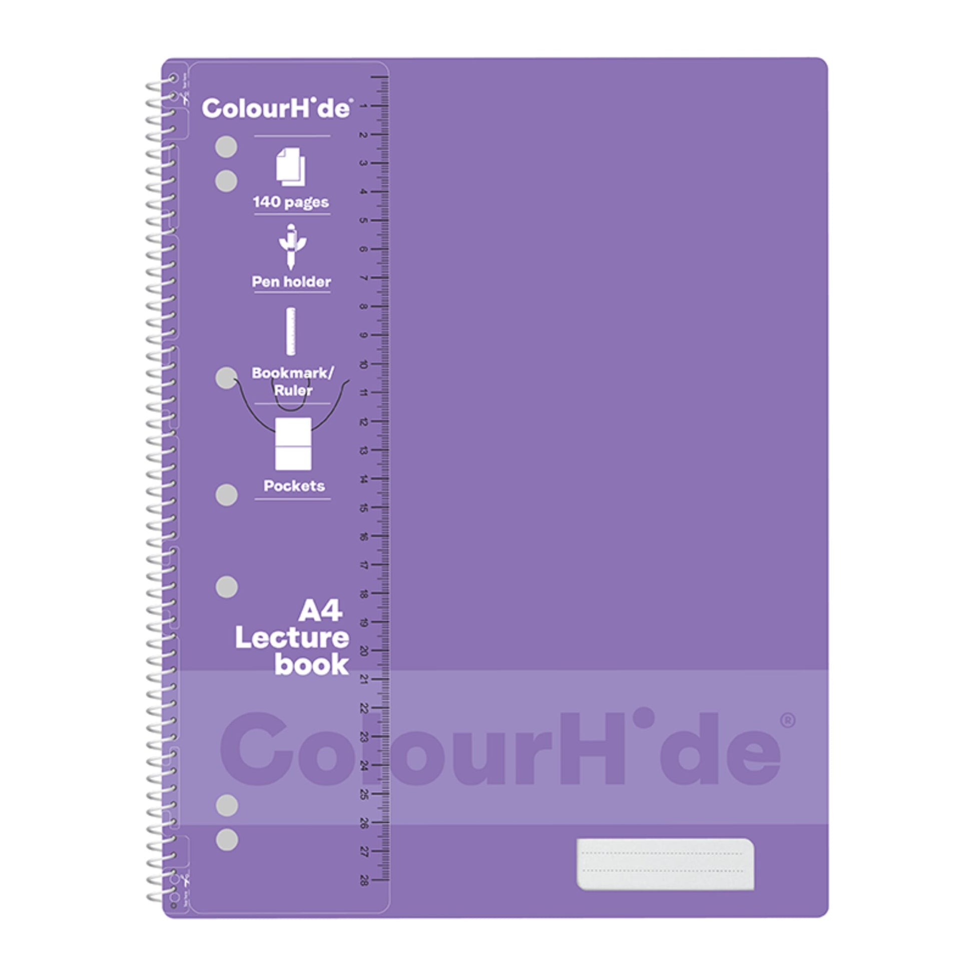Colourhide Lecture Book A4 140 Page Assorted-6