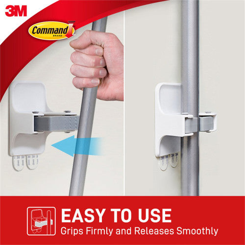Command Broom Gripper package contents laid out on a flat surface