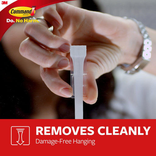 Side profile of Command Large White Clothes Hanger showing hook depth